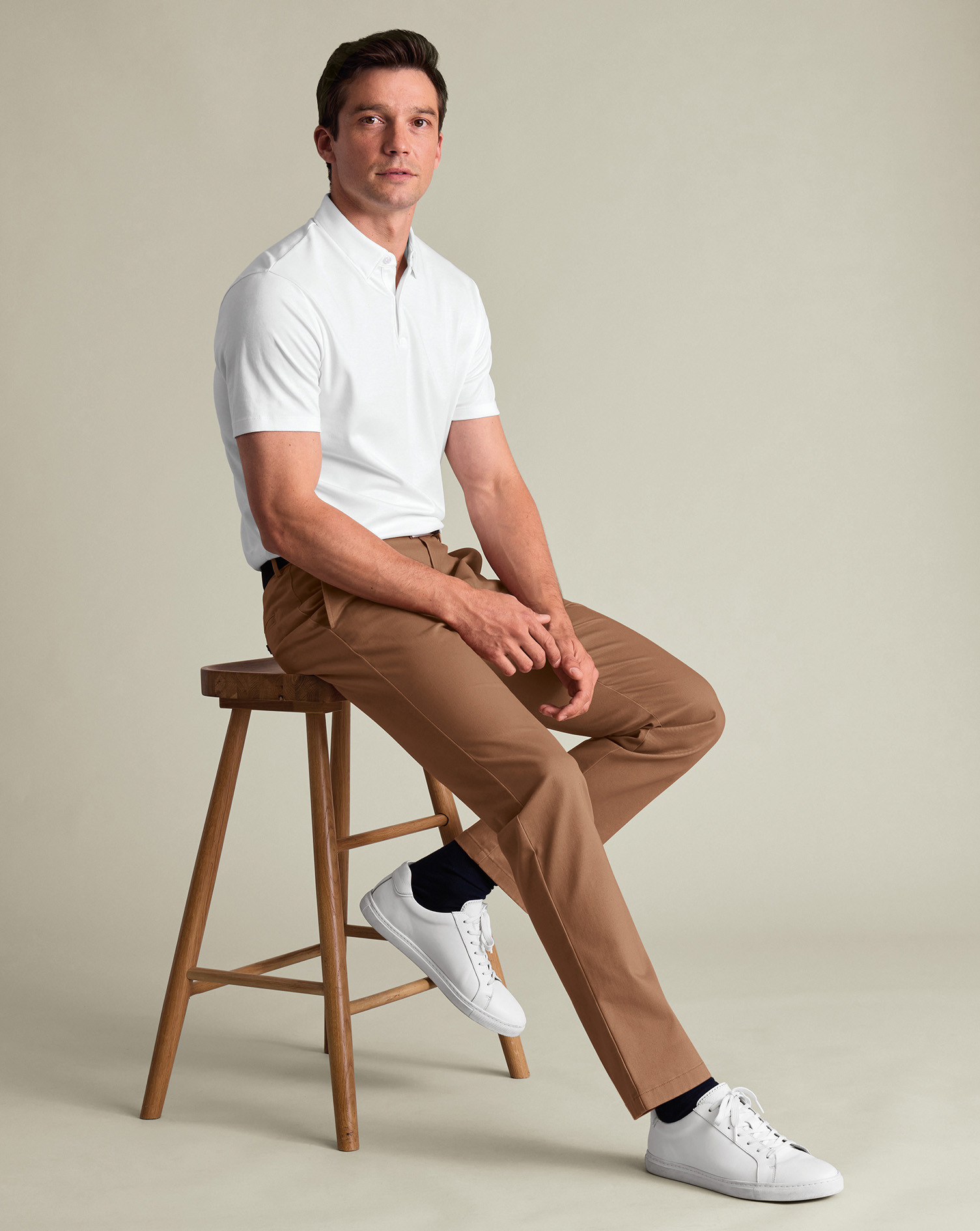 Ultimate Non-Iron Chinos - Toffee | Charles Tyrwhitt