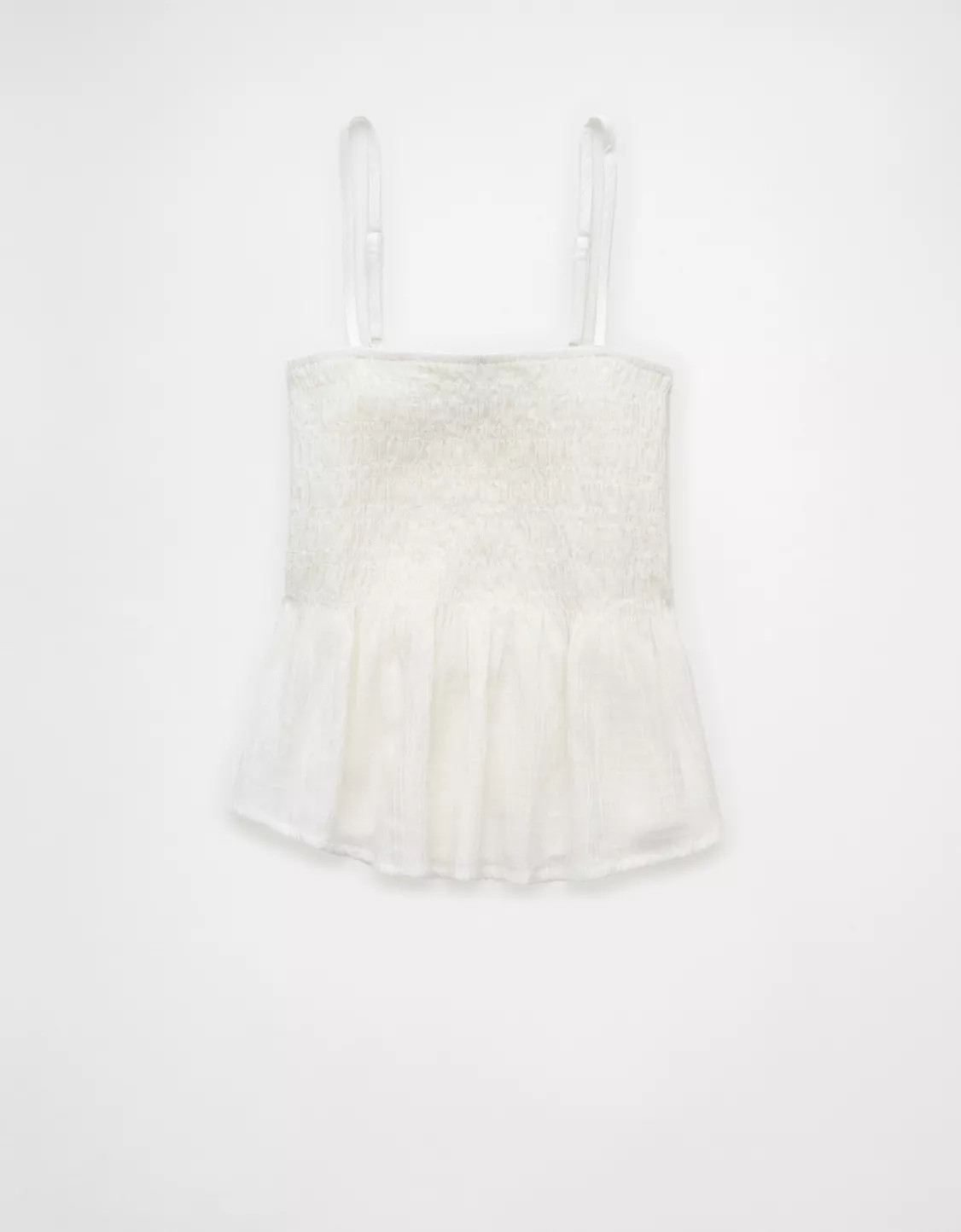 AE Smocked Babydoll Tank Top | American Eagle Outfitters (US & CA)
