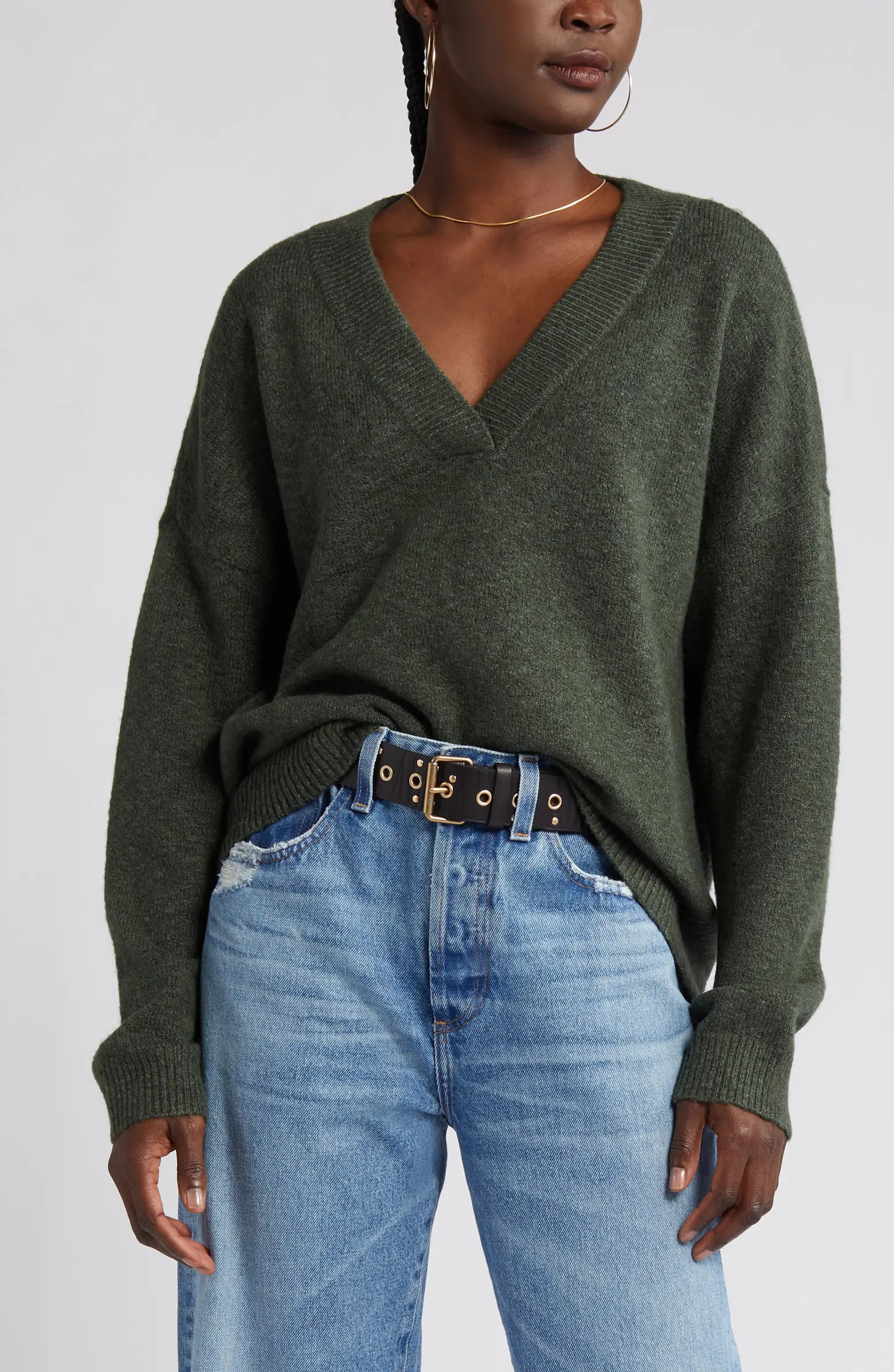 Oversize V-Neck Sweater | Nordstrom