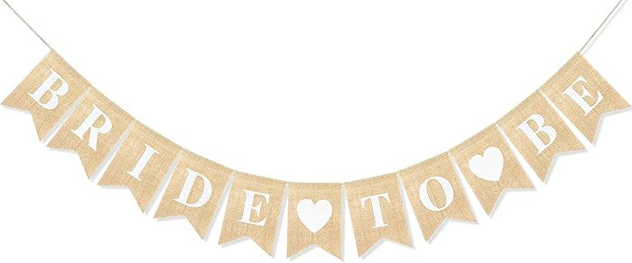 Uniwish Bride to Be Banner for Bridal Shower Engagement Bachelorette Party Decorations Garland We... | Amazon (US)