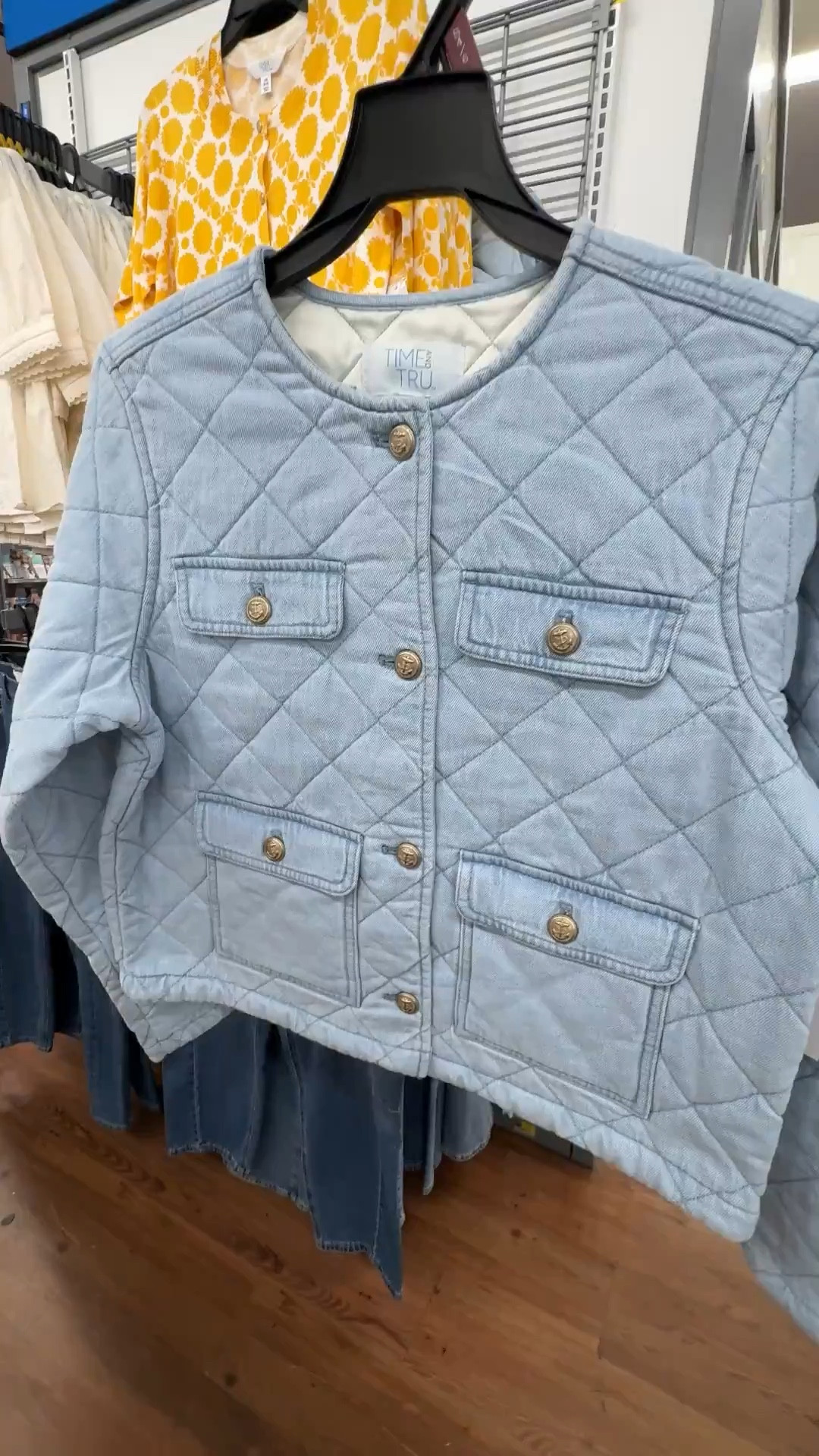 Quilted chambray jacket from Walmart! 

#LTKootd #LTKmomlife
