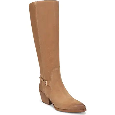 Sam Edelman Wren Buckle Knee High Boot in Black at Nordstrom, Size 11 Wide Calf | Nordstrom