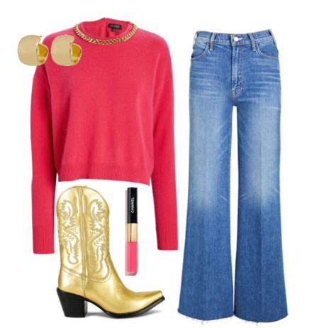 Valentine’s Day outfit 
Intermix sweater 
Mother jeans
Jeffrey Campbell boots
Oma the Label earrings 
Chanel lipgloss 

#LTKSeasonal #LTKstyletip #LTKshoecrush