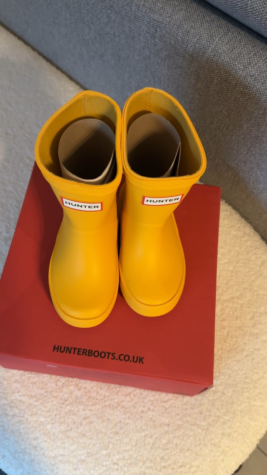 Hunter Kids First Classic Rain Boots
Yellow Waterproof Rubber Wellies . 

#LTKSaleAlert #LTKKids #LTKBaby