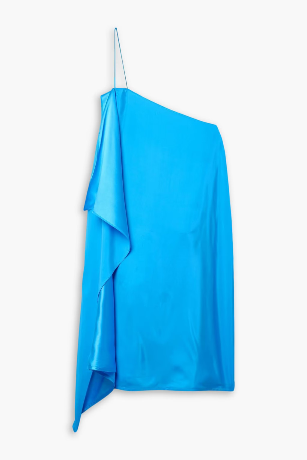 Misaki asymmetric duchesse silk-satin mini dress | The Outnet (US and CA)