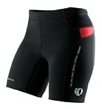 PEARL IZUMI Women's Fly Compression Running Short,Black/True Red,Large | Amazon (US)