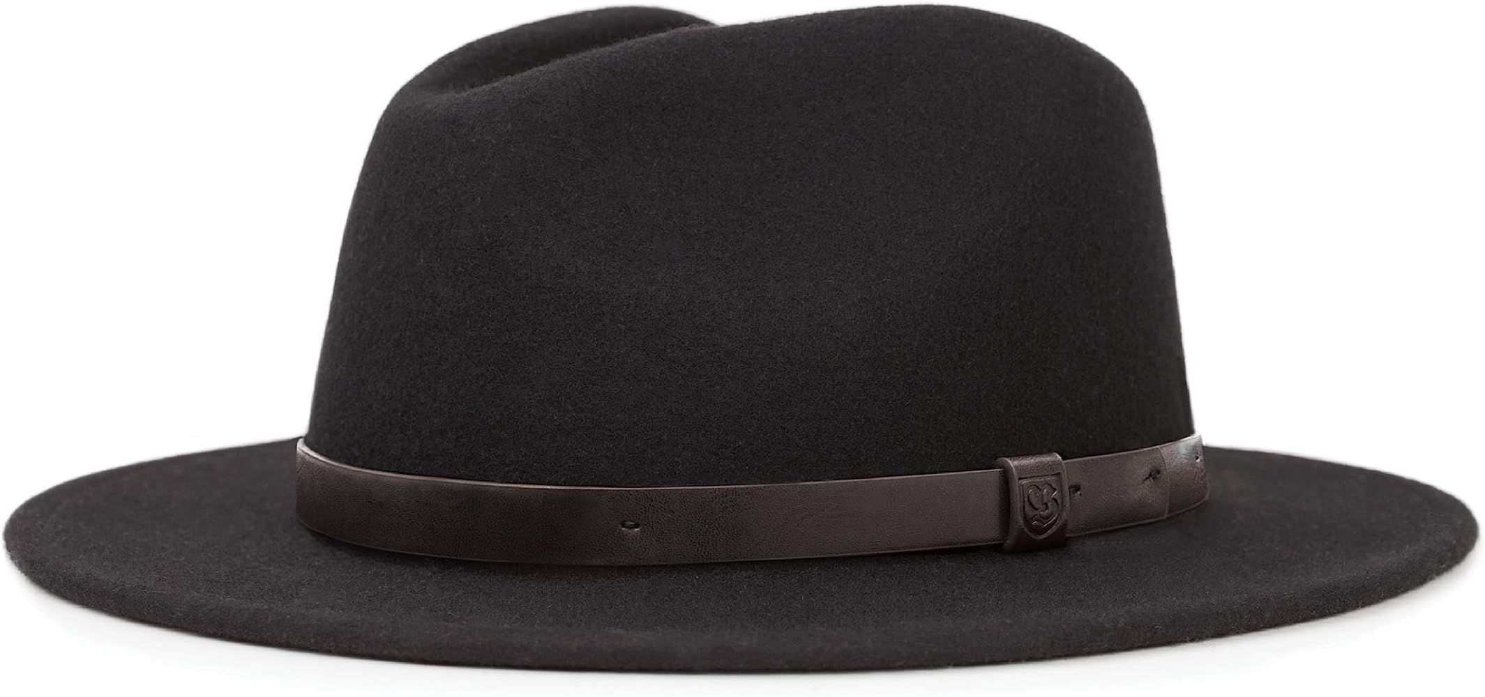 Brixton Messer Medium Brim Felt Fedora Hat | Amazon (US)