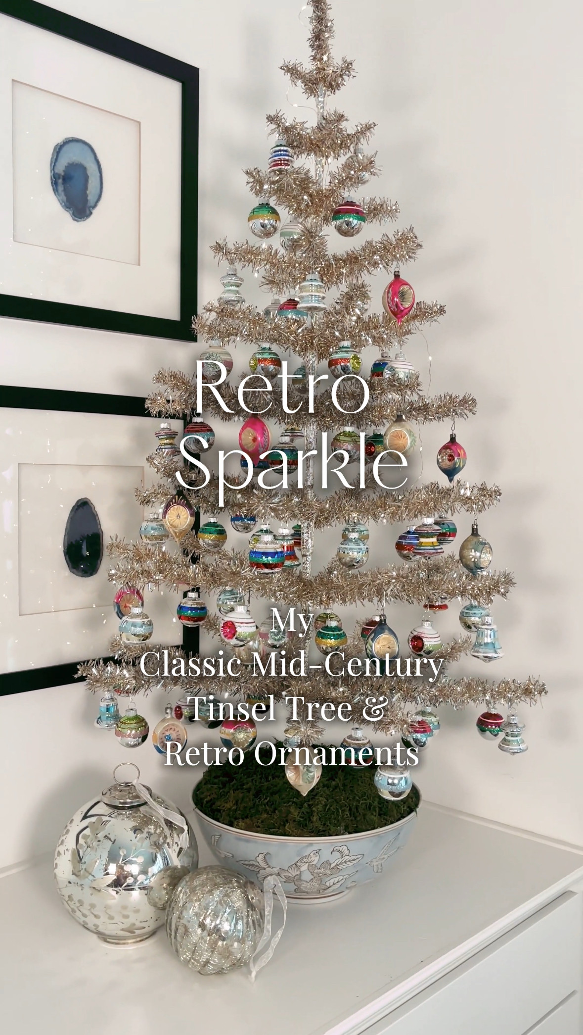 Retro Sparkle:  My Timeless Mid-Century Tinsel Tree with Vintage and reproduction ornaments 

 

#LTKSeasonal #LTKHoliday #LTKHome