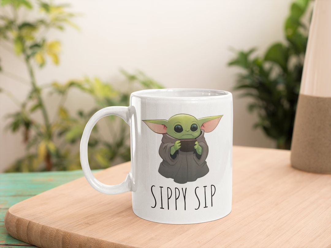 Baby Yoda Mug /Sippy Sip Mug / Best Yoda Gift / Baby Yoda Coffee Mug / Baby Yoda Gift / Star Wars... | Etsy (US)