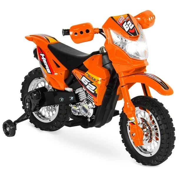 Best Choice Products 6V Kids Electric Battery Powered Ride On Motorcycle w/ Training Wheels, Ligh... | Walmart (US)
