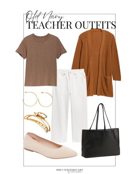 I’m loving this teacher outfit inspo from Old Navy. The colors are perfect for fall and the white pants are 😍😍
Teacher Outfit - Old Navy - Midsize - Size 12

#LTKBacktoSchool #LTKworkwear #LTKstyletip