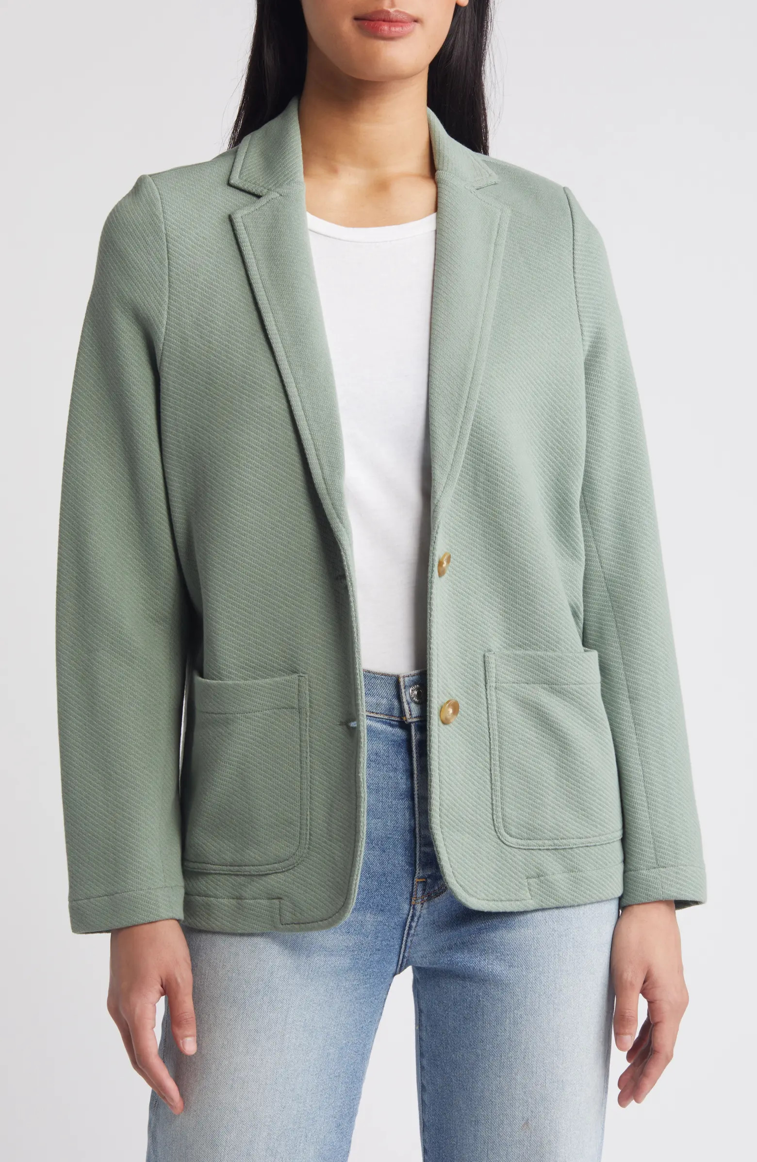 Caslon® Relaxed Knit Blazer | Nordstrom | Nordstrom