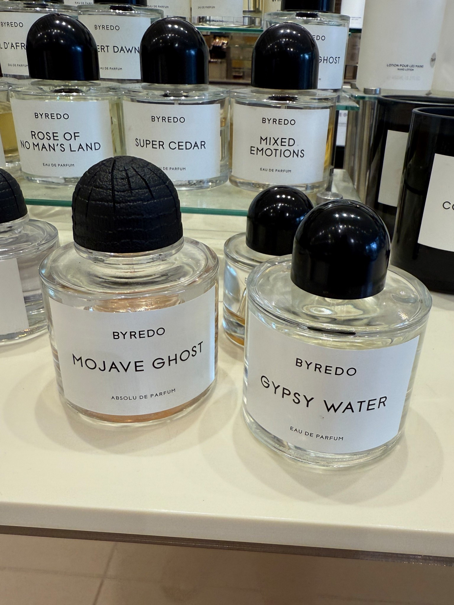 Byredo best seller Mojave ghost just got better! This new absolu version smells so good and was made to last even longer than the original! Gypsy water next to it is another one of my faves. Fresh and clean scents! Great gift idea! 

#LTKSummerEdit #LTKBeauty #LTKGiftGuide