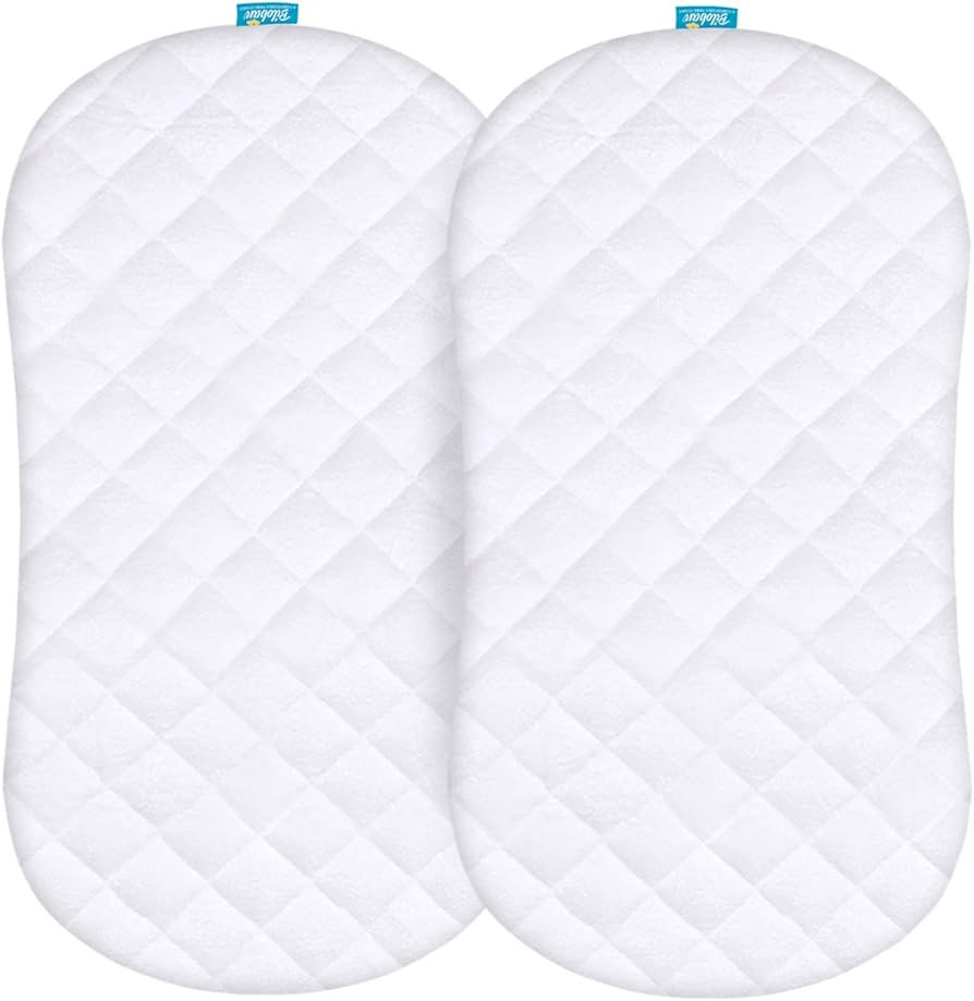 Bassinet Mattress Pad Cover Compatible with Halo BassiNest Swivel Sleeper, 2 Pack, Waterproof Qui... | Amazon (US)