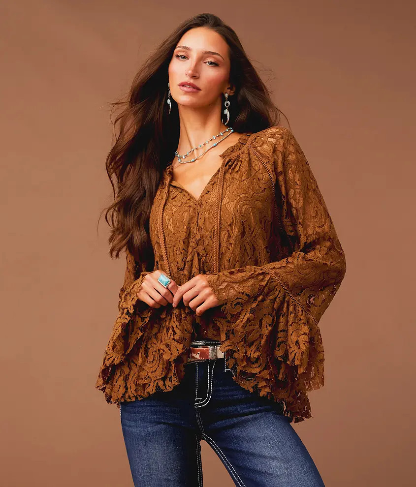 Ruffle Lace Top | Buckle