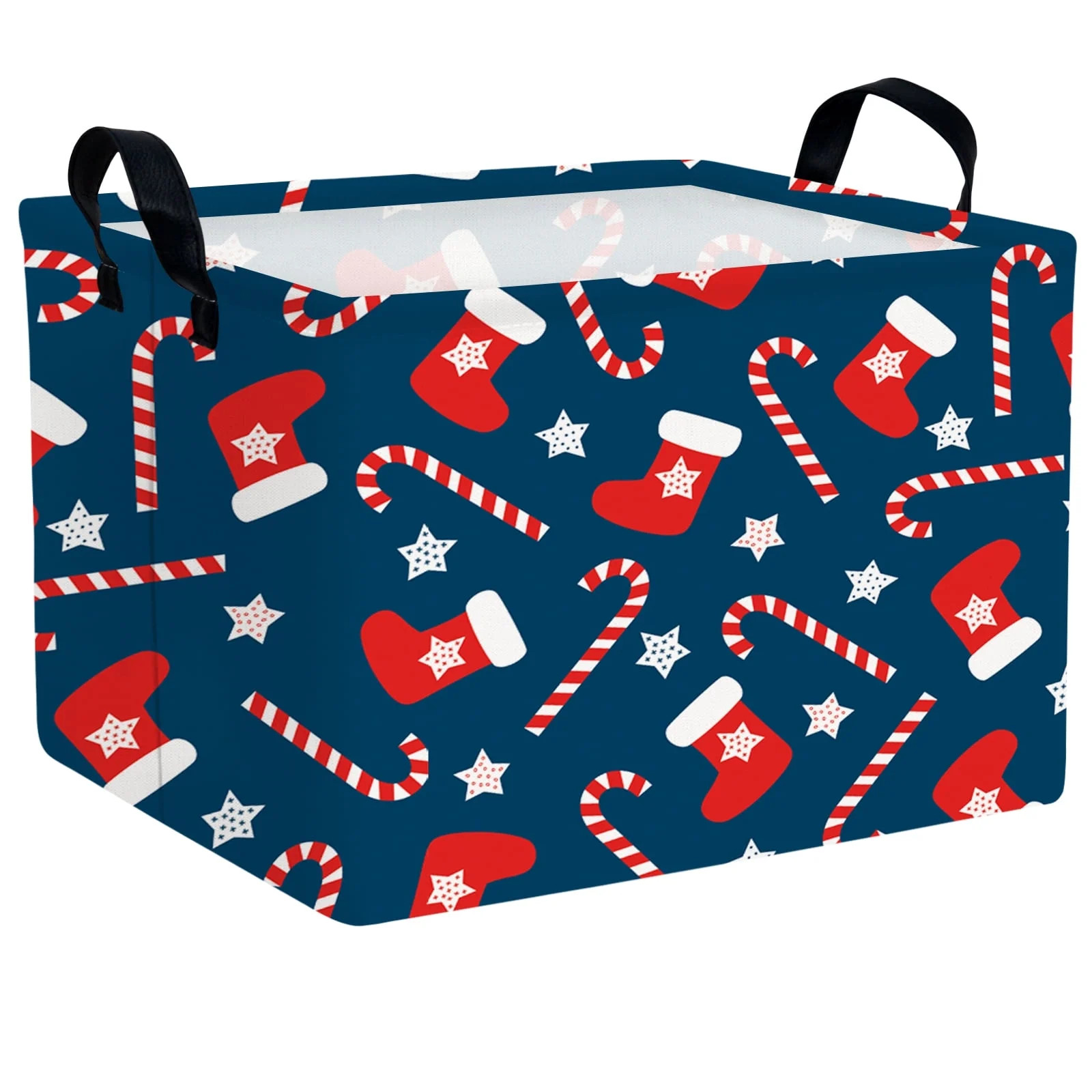 NIETEIN Large Christmas Gift Baskets - Collapsible Holiday Storage Bin with Handle (Sock Pentagra... | Walmart (US)