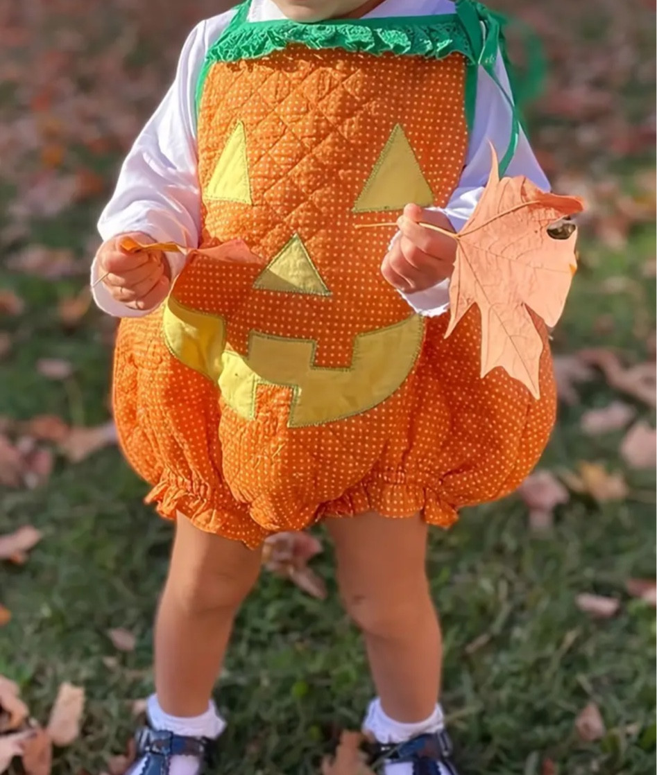 Newborn Baby Boy Girl Halloween Costume Cartoon Pumpkin Face Print Tie-Up Sleeveless Cosplay Romper Clothes

#LTKSeasonal #LTKBaby #LTKKids