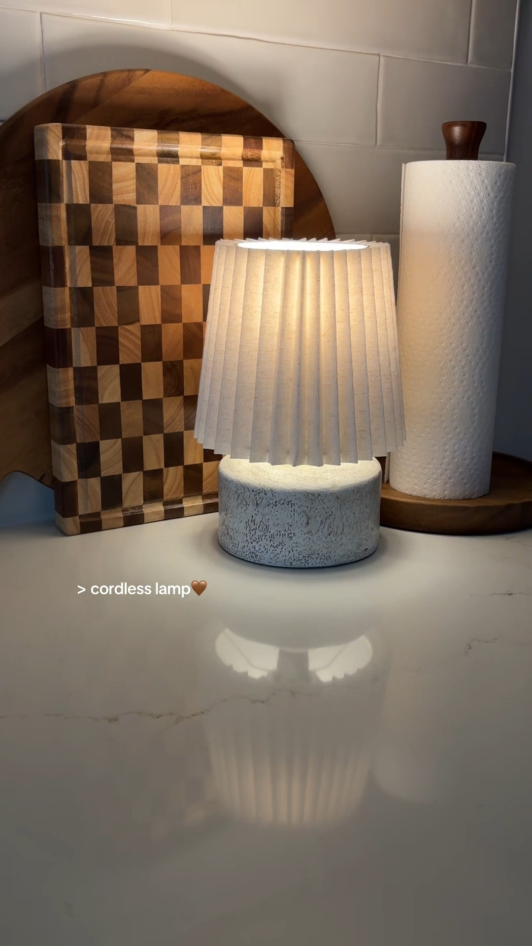 Easy peasy way to make a lamp cordless🤎💡

#LTKHome