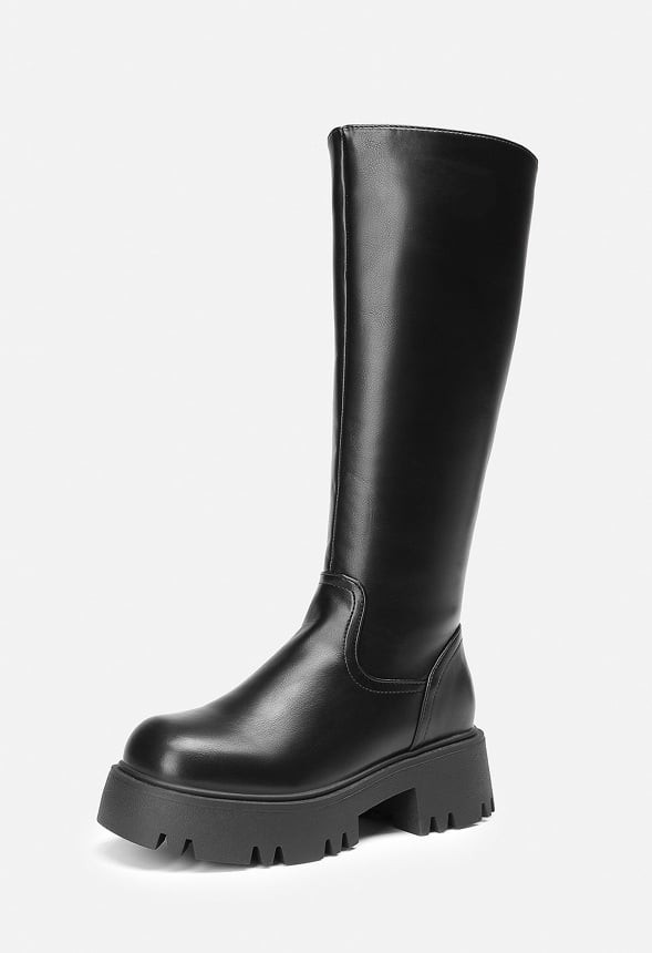 Platform Lug Sole Knee High Boot | JustFab