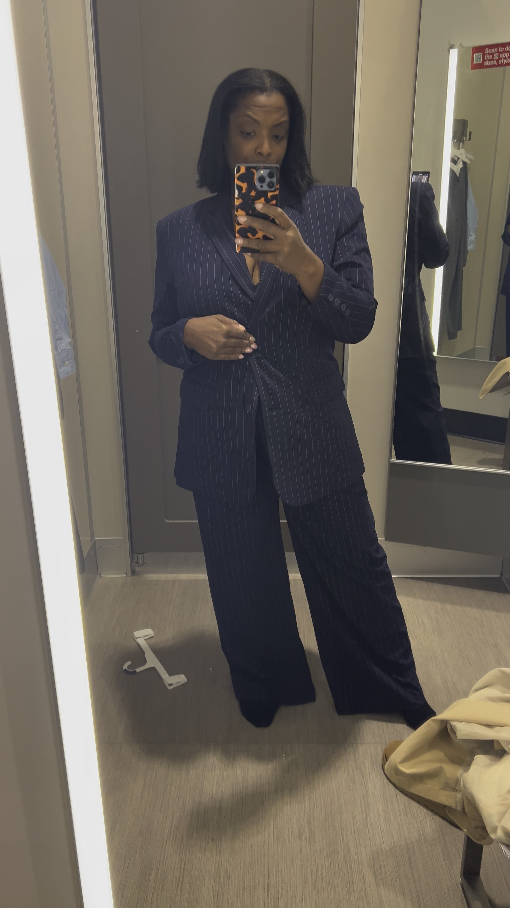 Target can be hit or miss sometimes but when they hit they really hit!
It also comes in a gray pinstripe. 
Wearing a L in top and bottom  

#LTKOver40 #LTKVideo #LTKWorkwear