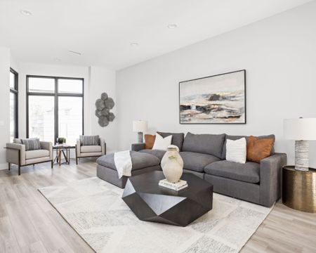 Would you like to create a family room that works for the whole family? We love the contrast from the darker and lighter tones pieces. It creates a beautiful contrast. Oh, and the coffee table is always a standout in a space! 

Styled: Nested Spaces
Built: Estridge Homes
Photography: The Home Aesthetic 

#LTKfamily #LTKstyletip #LTKhome