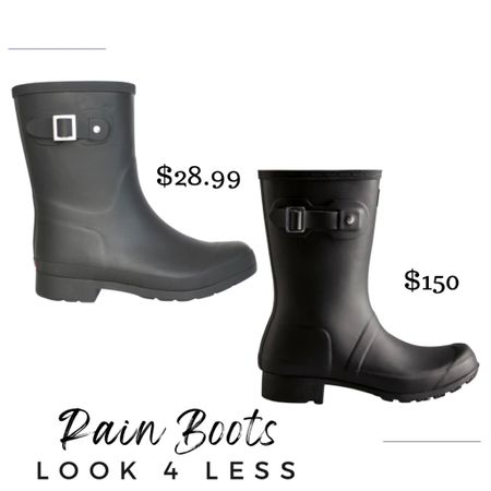 Rain boots, hunters, look for less, dupes, fall style, fall fashion 

#LTKsalealert #LTKSeasonal #LTKshoecrush