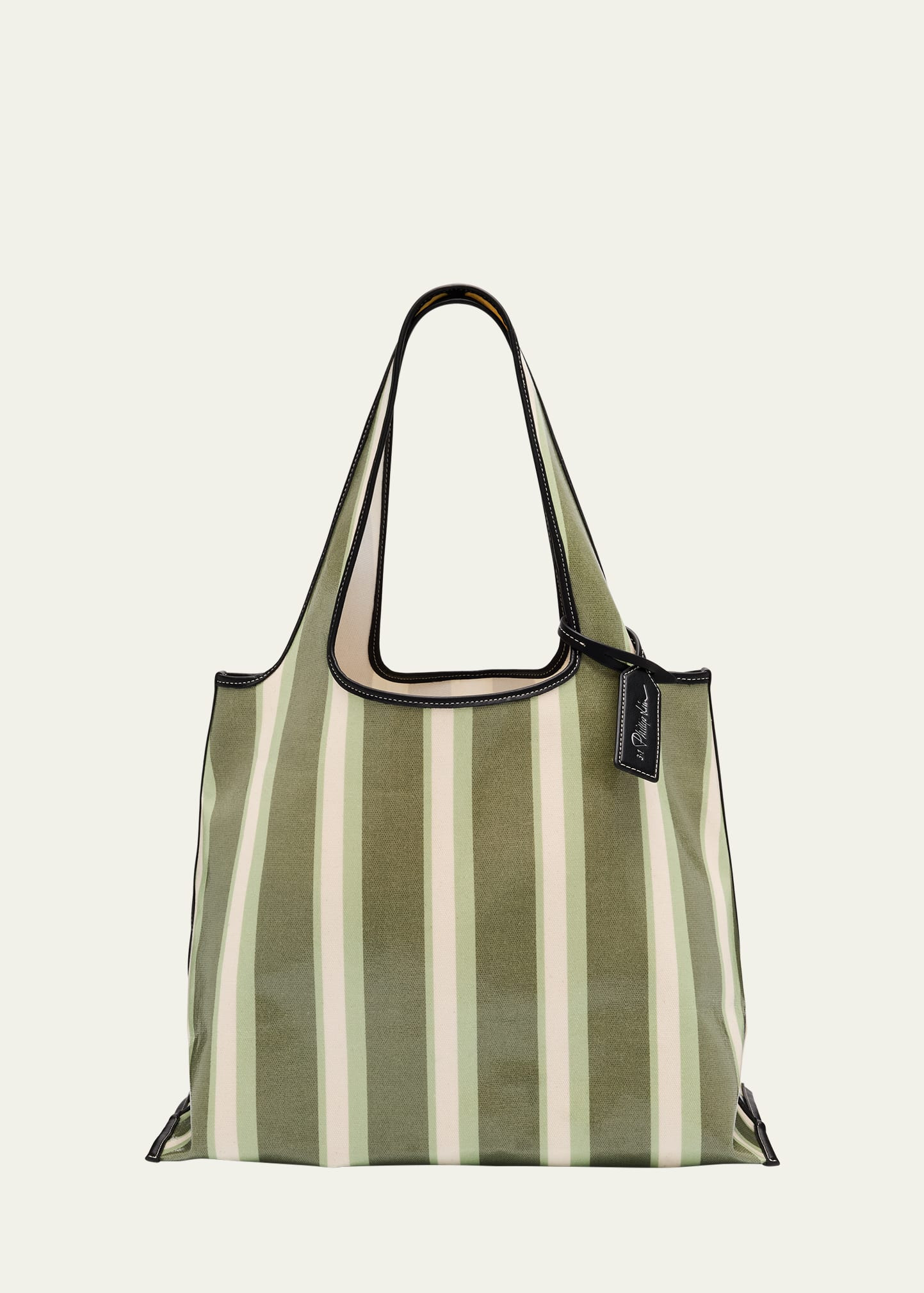 3.1 Phillip Lim Striped Canvas Market Tote Bag | Bergdorf Goodman