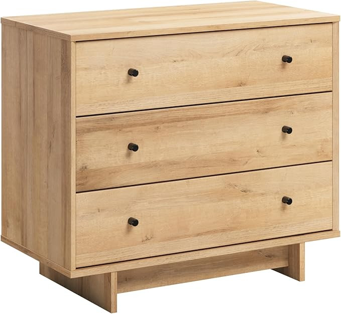 Prepac Finnley 3-Drawer Nightstand in Natural Oak, Extra-Wide Bedside Table with Storage, Modern ... | Amazon (US)