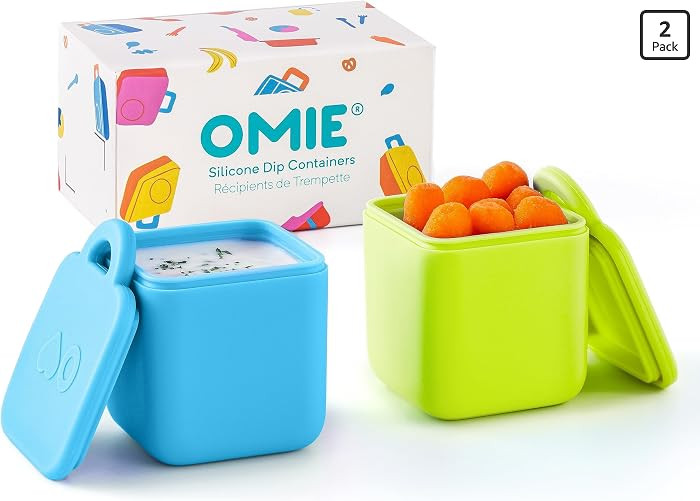 OmieBox (2 pack) Leakproof Dips Containers To Go, Salad Dressing Container, Condiment Container w... | Amazon (US)