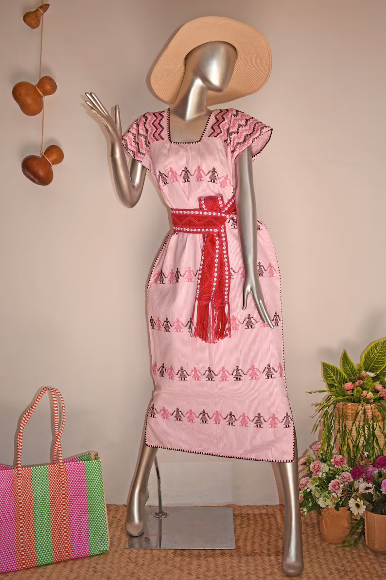 PRE ORDER Mexican Dress Loom Huipil Oaxaca Dress Hippie - Etsy UK | Etsy (UK)