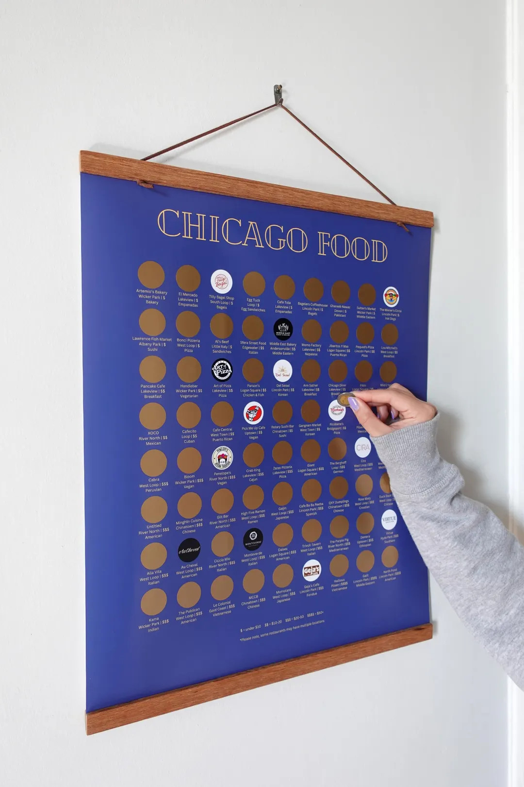 Chicago Food Scratch Off Poster, Gift for Foodies, Date Night Ideas, Must Try Restaurants, Unique... | Etsy (US)