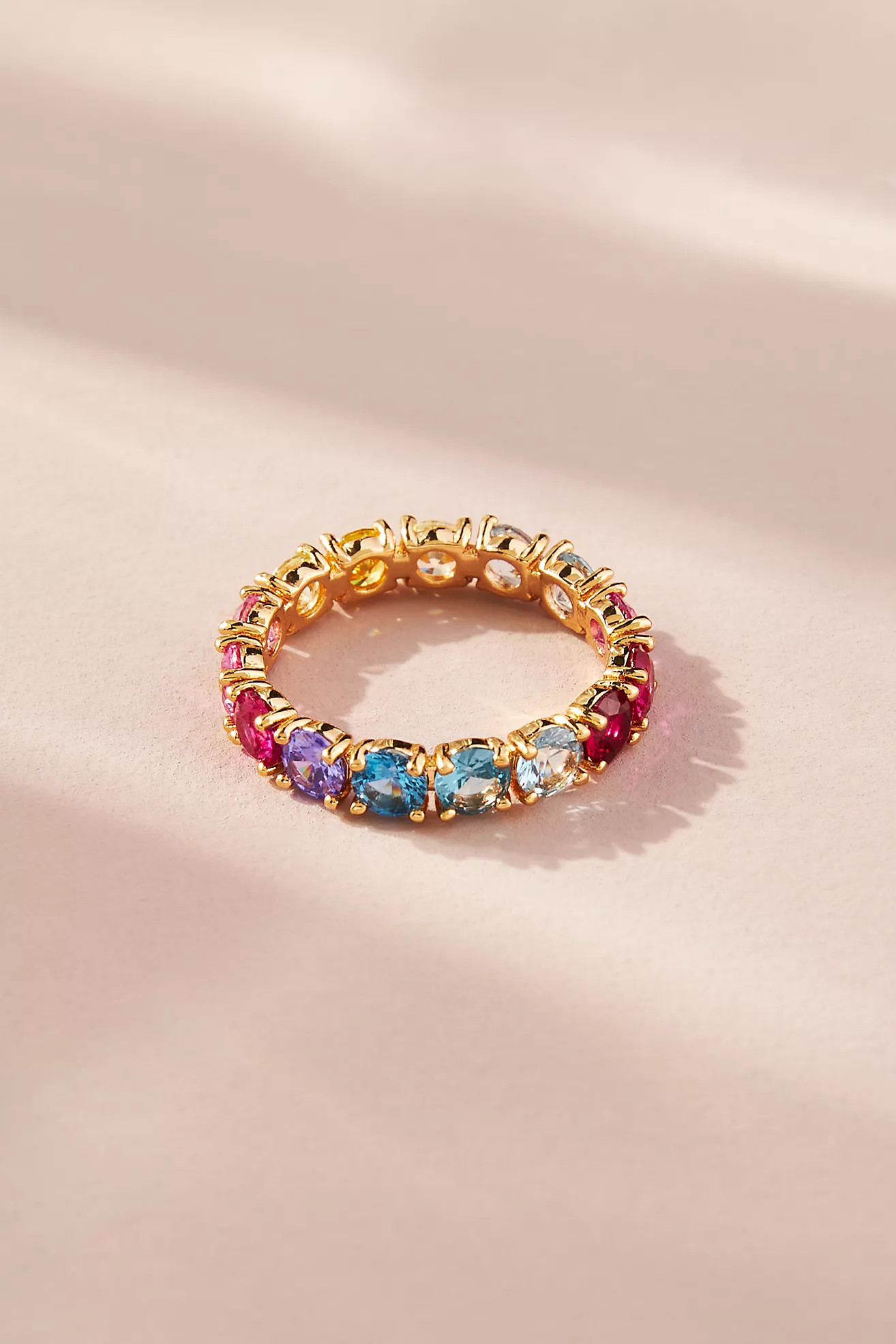 Multi-Color Pavé Stone Ring | Anthropologie (US)