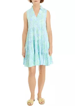 Women's Printed Ruffle Dress | Belk