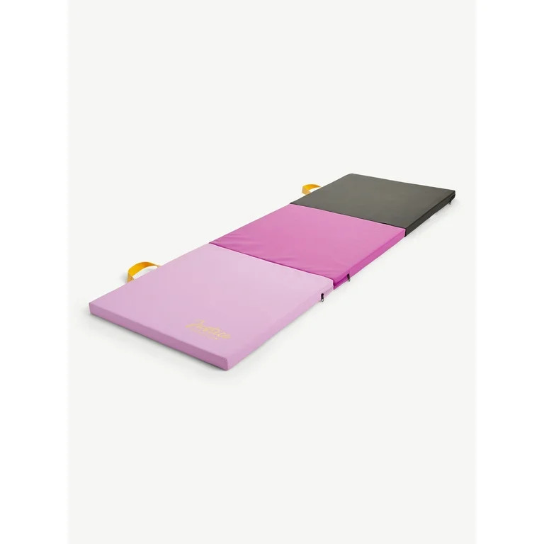Justice 6' Three Folding Gymnastics Mat with Carry Handles, 1.5 Inch Thick Firm High Density EPE ... | Walmart (US)