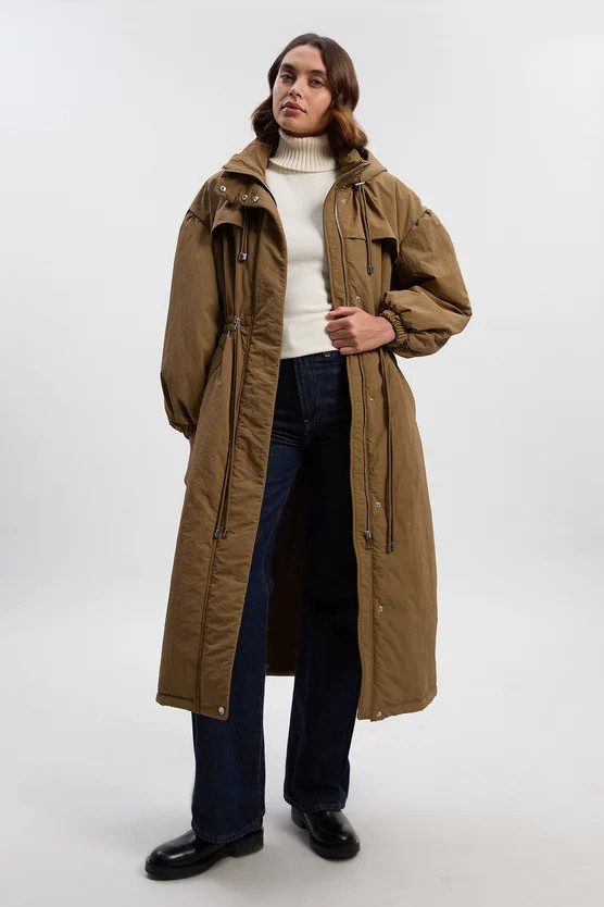 Padded Parka Coat | Karen Millen UK + IE + DE + NL