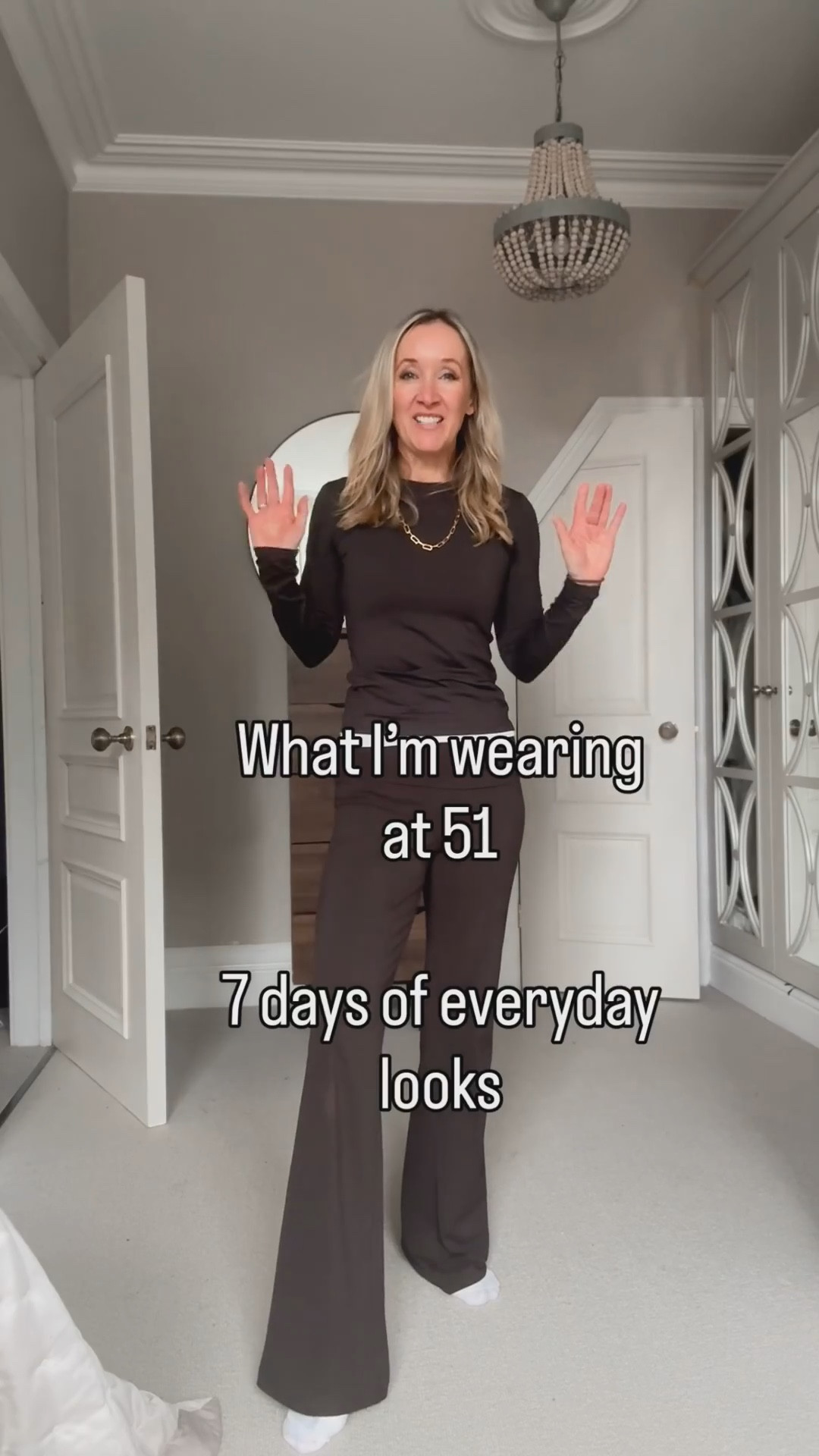 The comfiest outfit ever.  Love these trousers as they have so much stretch and feel more elevated than a legging. Great errands, dog walk, working from home and mum taxi outfit 🤎

#LTKwinter #LTKover50style #LTKuk