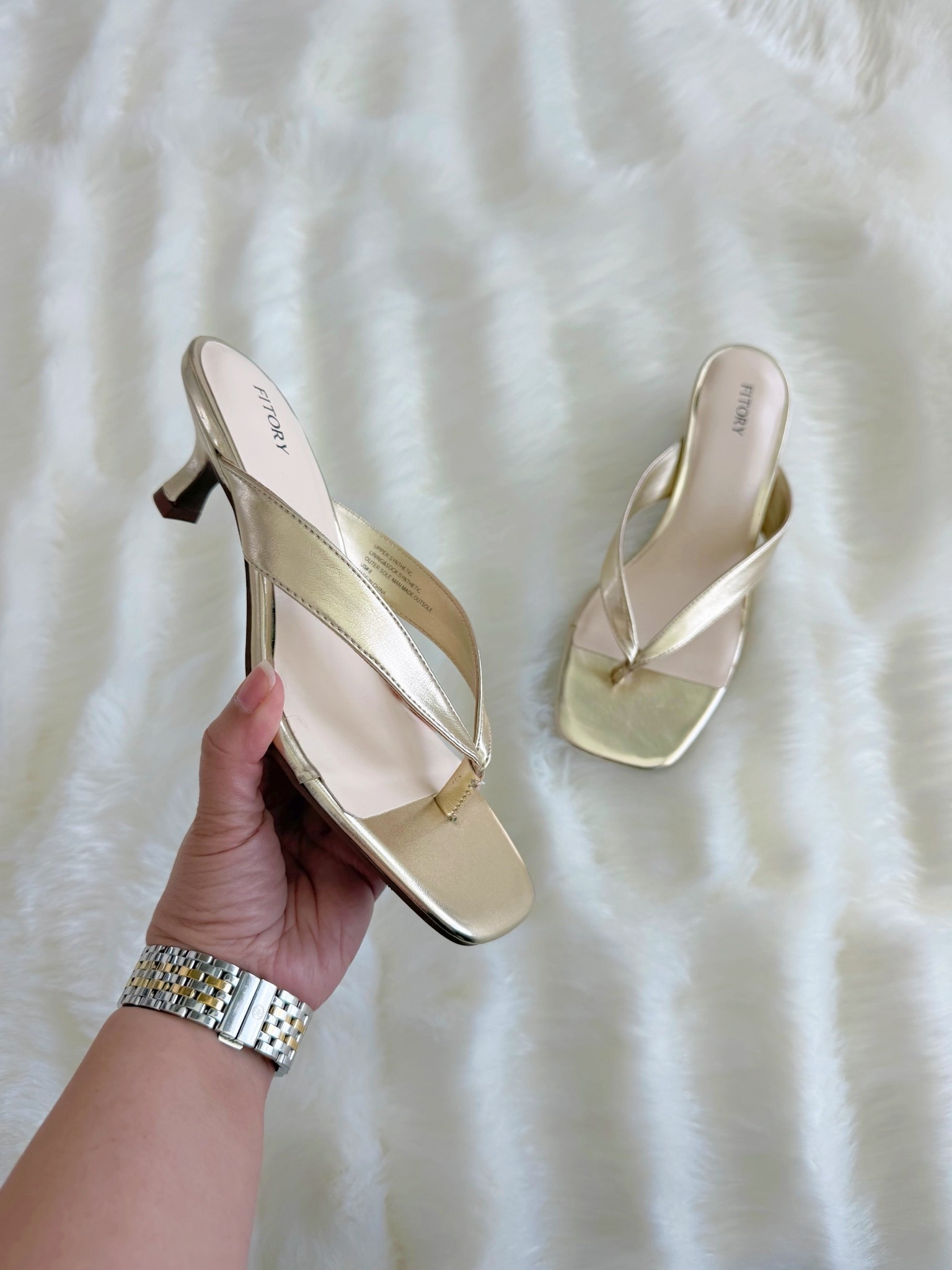 Aren’t these gold thong kitten heel sandals so pretty?! Such a beautiful neutral sandal with a comfortable heel height. Perfect for spring and summer outfits, graduation outfits, wedding guest dresses and date night outfits. Available in other beautiful colors but the gold is my favorite! Currently on sale for under $40 + free shipping! 

Thank you to @Fitory for sending me these beautiful sandals!

#LTKSaleAlert #LTKWedding #LTKOver40