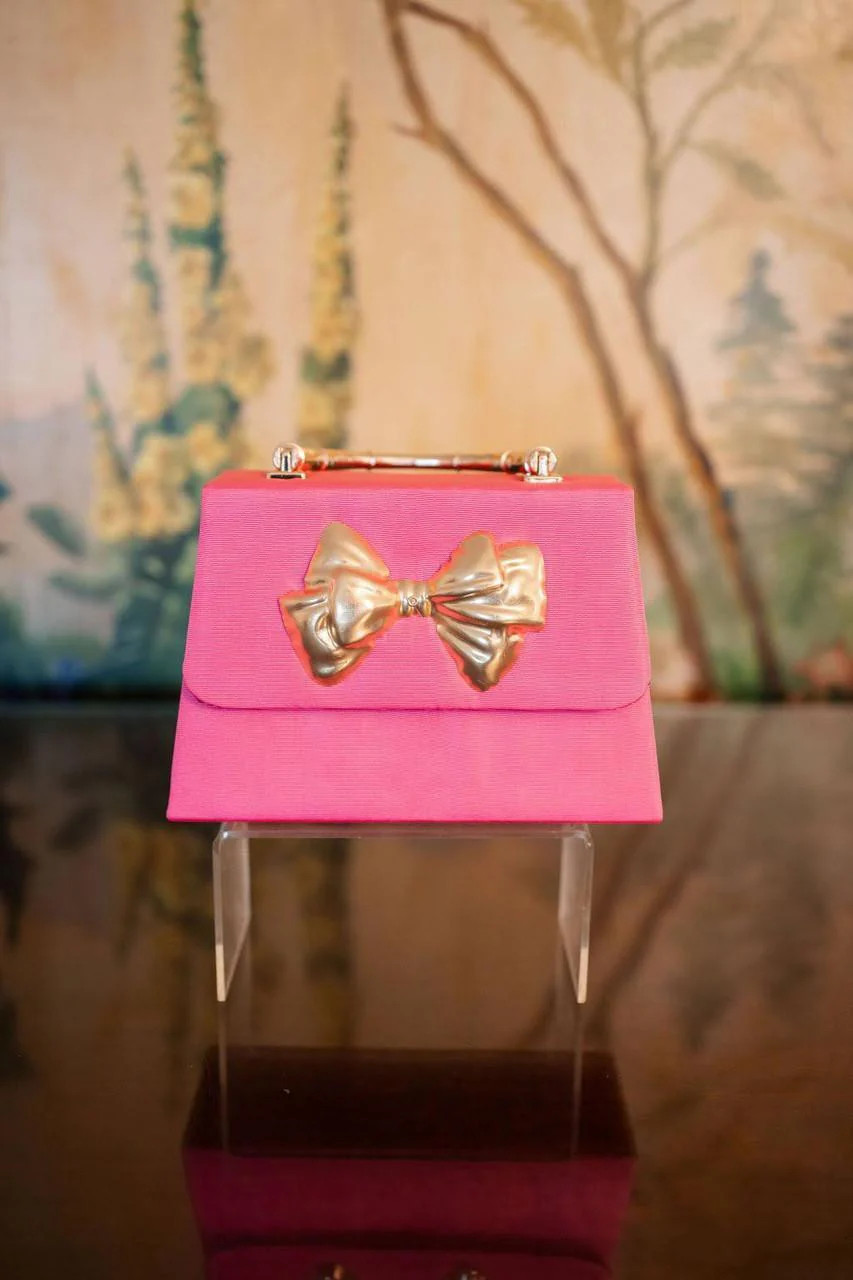 Lulu Small Navy Handbag with Gold Handle | Lisi Lerch | Lisi Lerch Inc