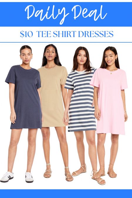 Old Navy daily deal! $10 T-shirt dresses! These are perfect for SUMMER!

#LTKSaleAlert #LTKFindsUnder50 #LTKStyleTip