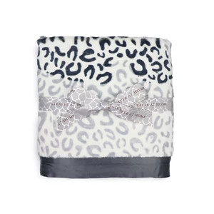 Luxe™ Shadow Leopard Throw | Little Giraffe