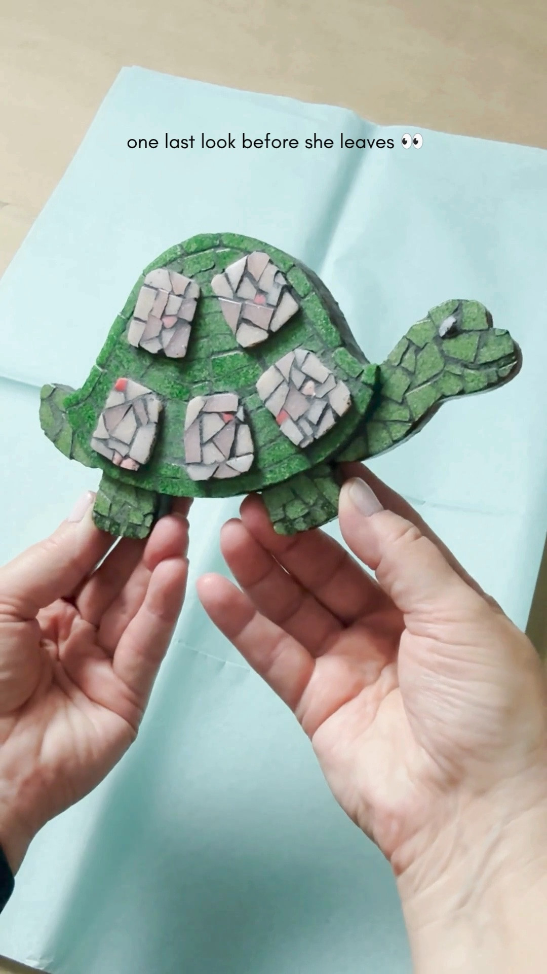 Packing an Etsy order is one of those behind-the-scenes parts of running a creative business that I actually really enjoy. ❤️

This little mosaic turtle was headed to her forever home, so I took one last look at her, wrapped her like a gift, added a handwritten thank-you note, and sent her on her way.

The turtle has already found her new home, but I've linked a few available pieces from my Etsy shop that you can shop below. 🐢✨

For mosaic tips, tutorials, inspiration, and so much more please visit my YouTube channel: YouTube.com/julieweilbacher, and follow @julieweilbacher on Instagram.

#mosaicart #homedecor #wallart #etsy #handmadewallart #handmadebusiness #falldecor #tileart

#LTKHome #LTKstorytime #LTKvlog