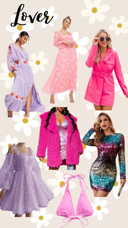 taylor swift. taylor swift eras. taylor swift concert. taylor swift outfit ideas. eras concert outfit. eras outfit. lover. pink bikini. pink fluffy coat. sequin dress. pink dress. floral dress. off shoulder dress.

#LTKstyletip #LTKGiftGuide #LTKunder100