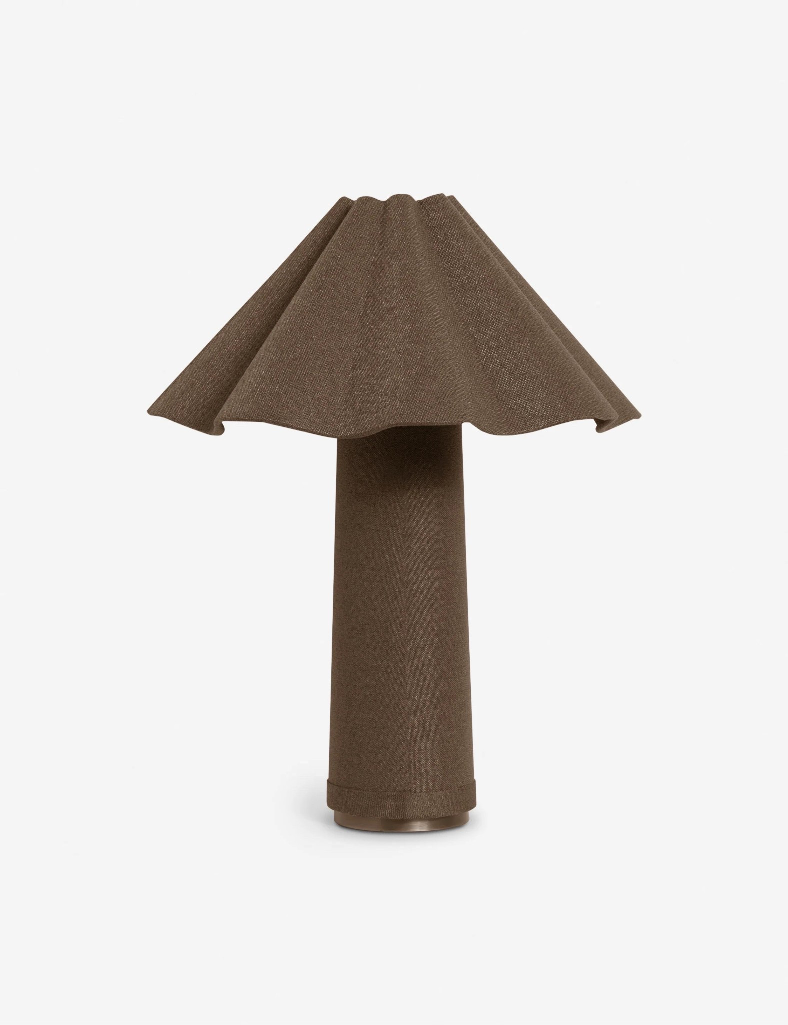 Brown unique lamp from @Lulu and Georgia 