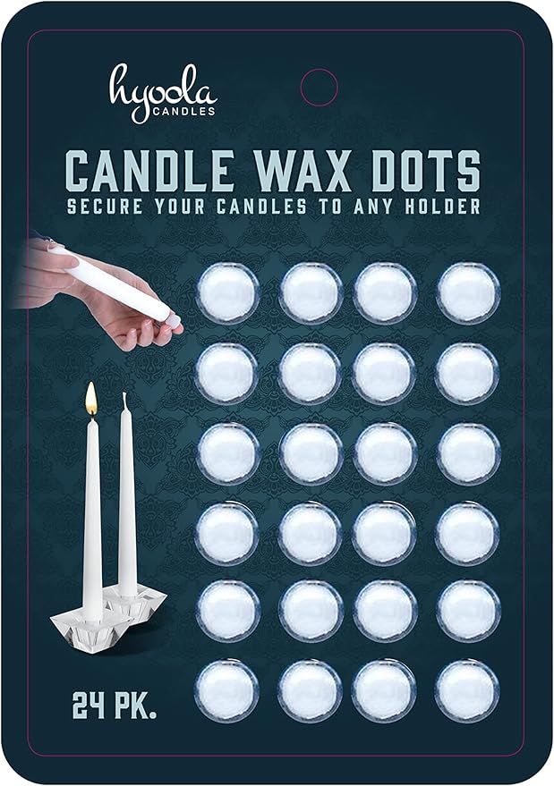 Hyoola Candle Sticky Dots - Candle Wax Dots - Candle Adhesive - 24 Dots | Amazon (US)