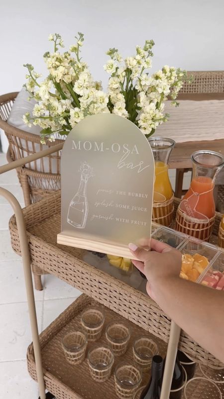 Mom-osa bar for Mother’s Day brunch 🍊 🥂 

This mimosa bar will be a hit for your Mother’s Day brunch this year 🤍 linked everything I used below 🫶🏼

#mimosa #momosa #mothersday #brunch #mimosabar #wovenbarcart #barcart #carafe #wovencups #wovencarafe #partyideas #hosting #spring #mama #mothersdayidea 

#LTKGiftGuide #LTKhome #LTKSeasonal
