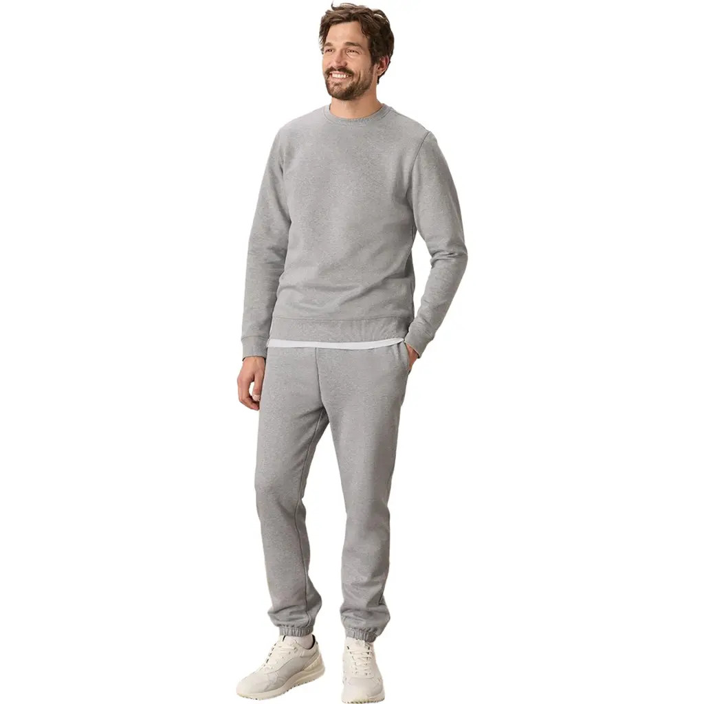 Pact Organic Brushed Fleece Sweatpant in Heather Grey at Nordstrom, Size Medium | Nordstrom