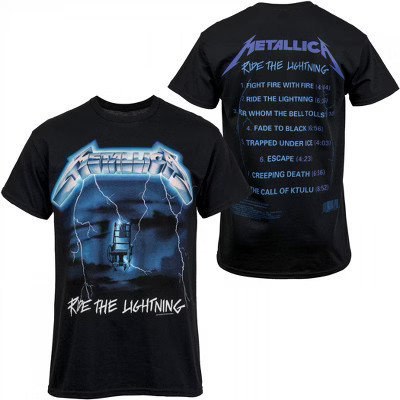 Mens Metallica Ride The Lightning Album T-Shirt - Large | Target