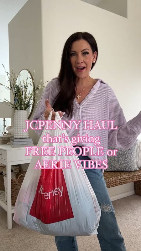 JCPenney Haul!! 
Free people dupes, aerie dupes & Mother’s Day dress option😍
30% OFF with code: COOKOUTS
Sizing-ribbed tanks in size small
Pink sweatshirt-small
Black & blue sweatshirt-mediums 
Dress-medium, between go up! I find it to run small! 
Amazon leggings-small
Amazon bike shorts-small
Gap shorts-run tts
Gap jeans-run tts

#LTKfindsunder50 #LTKsalealert #LTKSeasonal