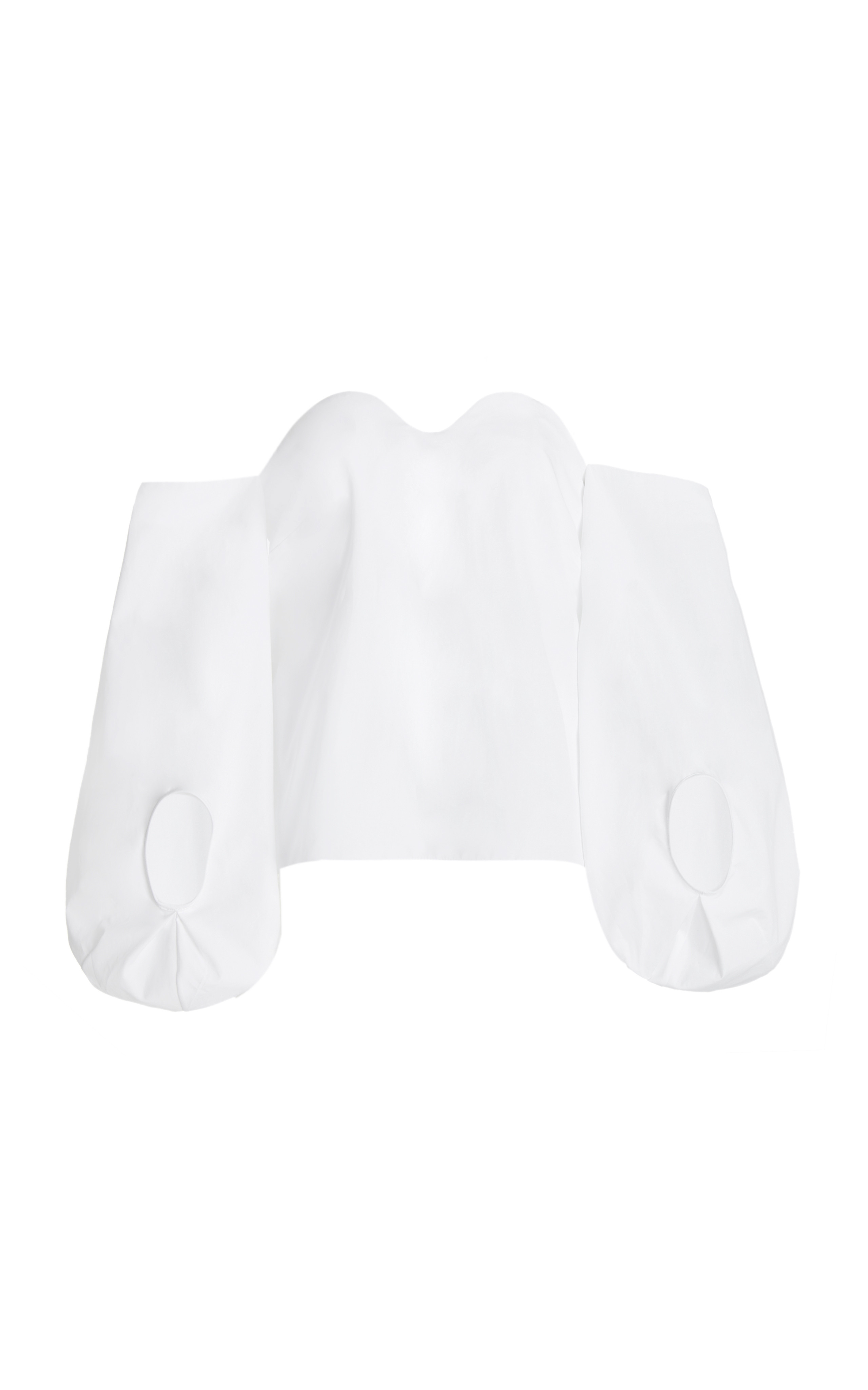 Fig Cotton Poplin Off-The-Shoulder Top | Moda Operandi (Global)