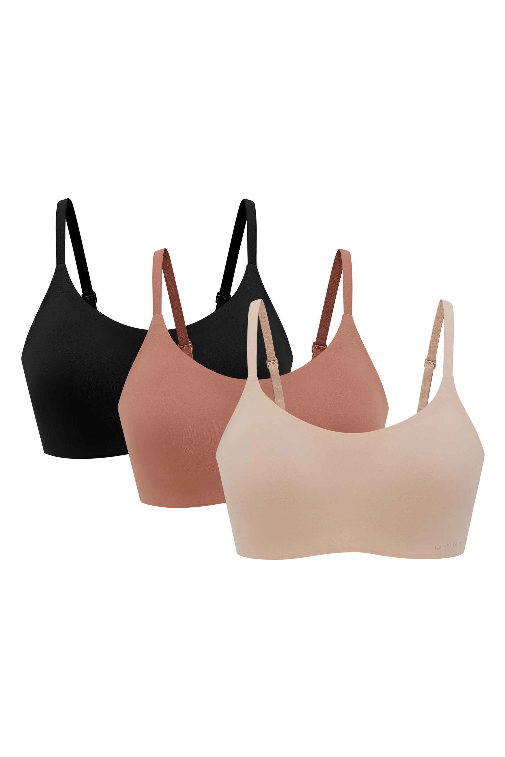 Barely Zero Spaghetti Strap Wireless Bra Trio | NEIWAI